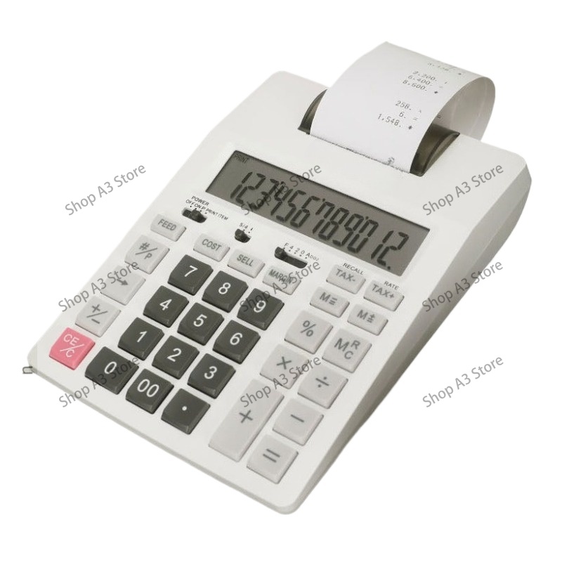 Commercial Printing Calculator - Kantoor Financiële Monochrome Printcalculator Professionele Kassier
