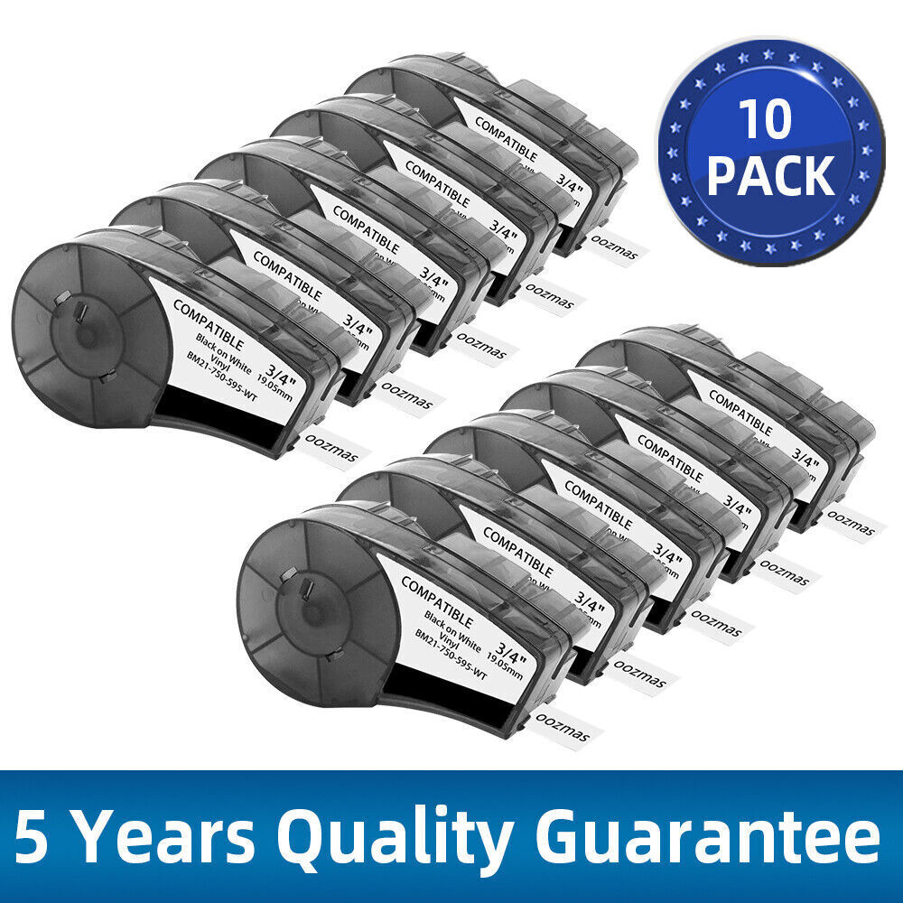 Commercial Vinyl Printing - 1-10PK Compatibel voor Brady BMP21-Plus M21-750-595