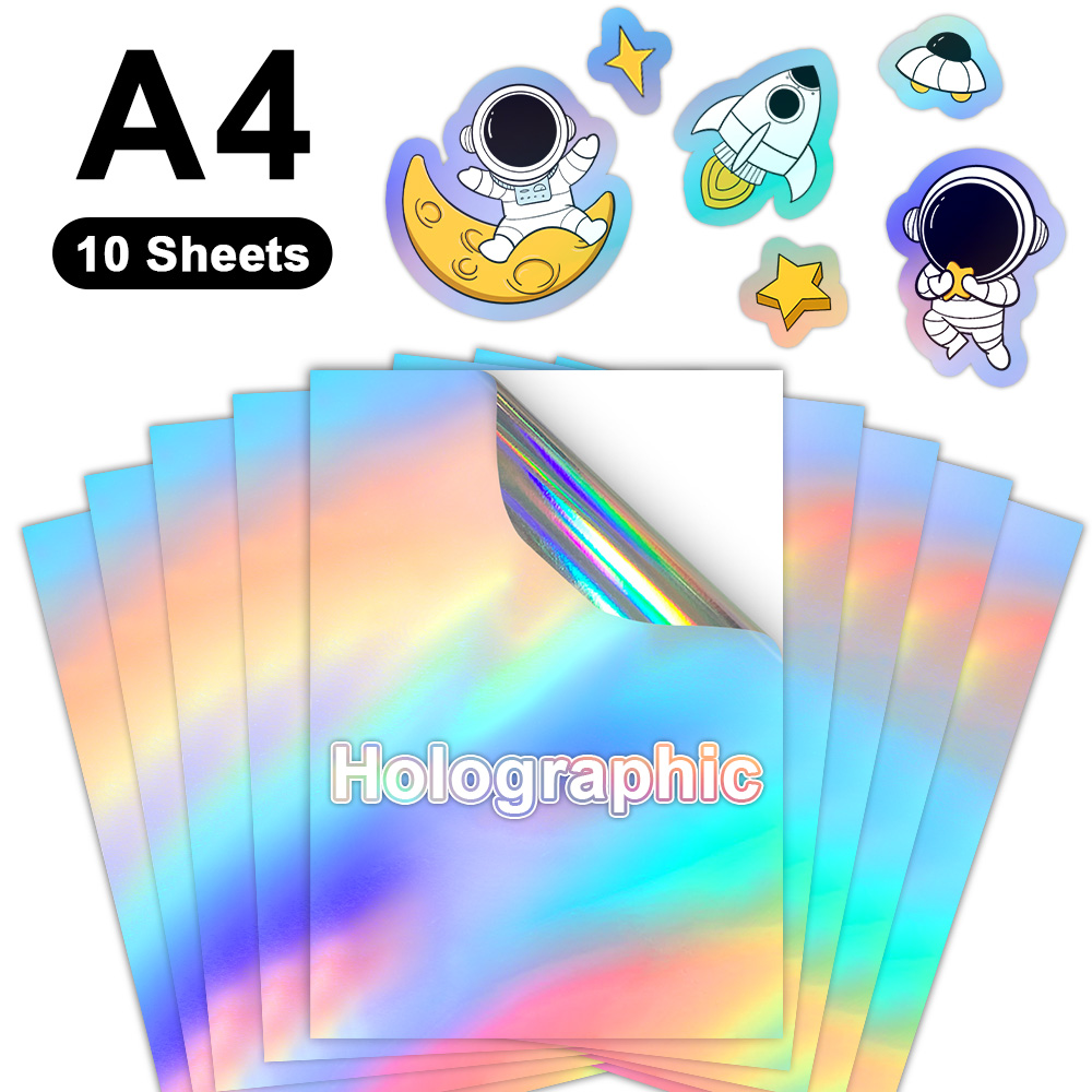 Commercial Vinyl Printing - 10 Vellen Holografische Printable Vinyl Sticker