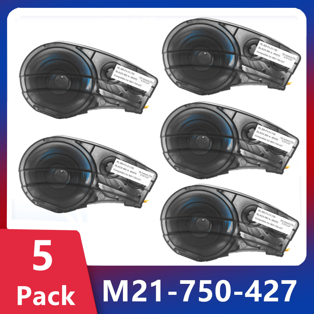 Commercial Vinyl Printing - M21-750-427 0.75-Inch Labelcartridge-Compatibele Brady-BMP21-PLUS Handheld-Labelprinter Zelflaminerende