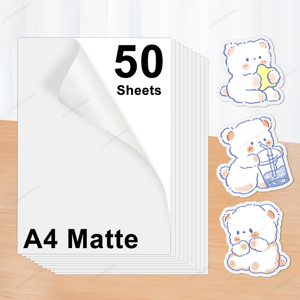 Commercial Vinyl Printing - 20/50 Vellen Matte Afdrukbare Vinyl Sticker