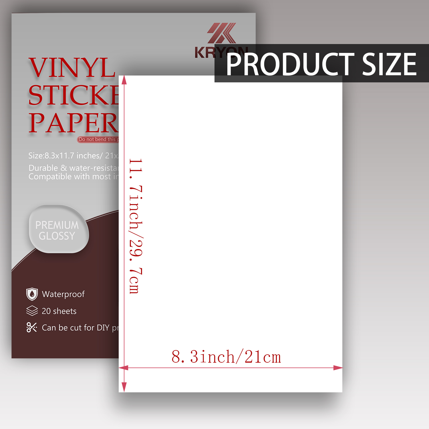 Glanzend wit afdrukbaar vinyl  - Commercial Vinyl Printing recensie en prijs
