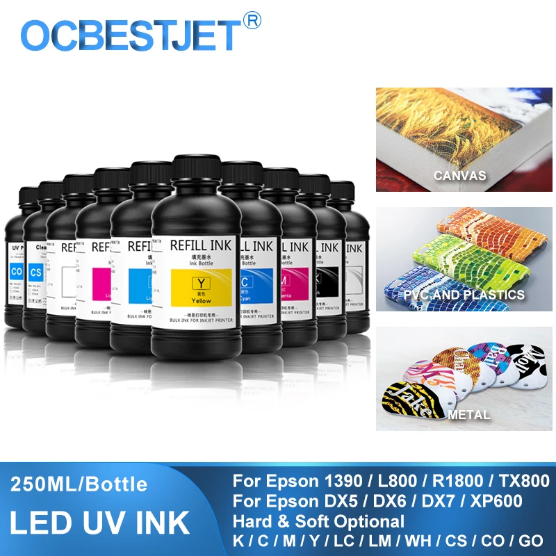250ML LED UV Inkt Voor DX4 DX5 - Printhead Dx5 Epson recensie en prijs