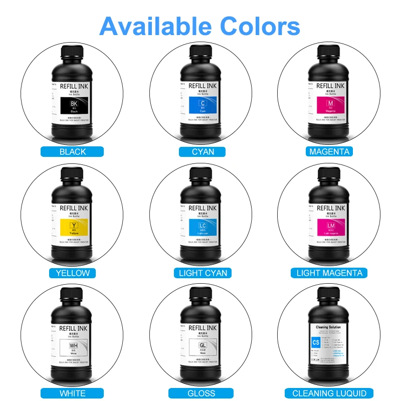250ML LED UV Inkt Voor DX4 DX5 - Printhead Dx5 Epson recensie en prijs