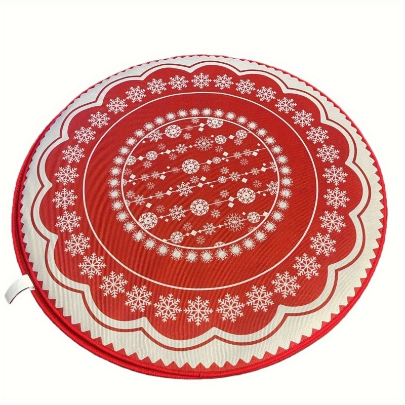 Wit Sneeuwvlok Rood Kerst Rond - Wholesale Commercial Printing recensie en prijs